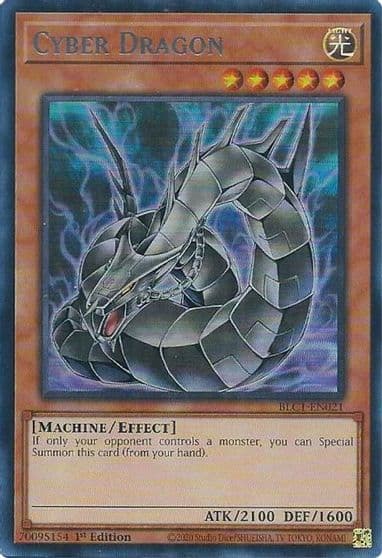 Cyber Dragon Alternate Art Silver Battles of Legend: Chapter 1 Yu-Gi-Oh! card