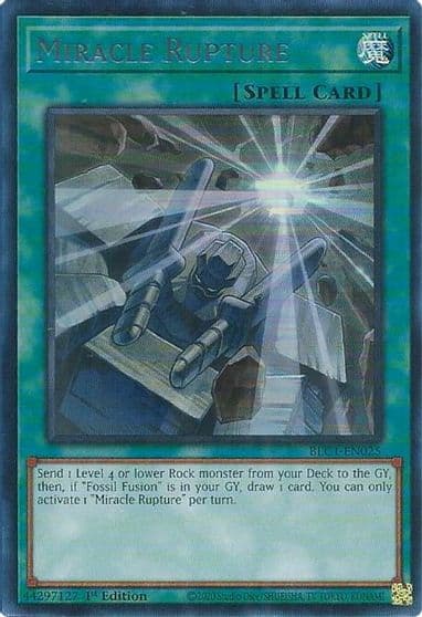 Miracle Rupture Silver Battles of Legend: Chapter 1 Yu-Gi-Oh! card