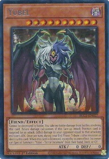 Yubel Silver Battles of Legend: Chapter 1 Yu-Gi-Oh! card