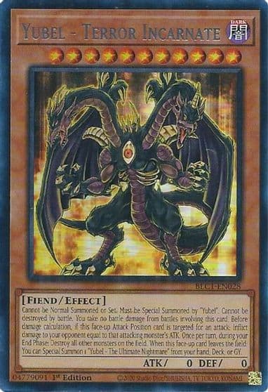 Yubel Terror Incarnate Silver Battles of Legend: Chapter 1 Yu-Gi-Oh! card