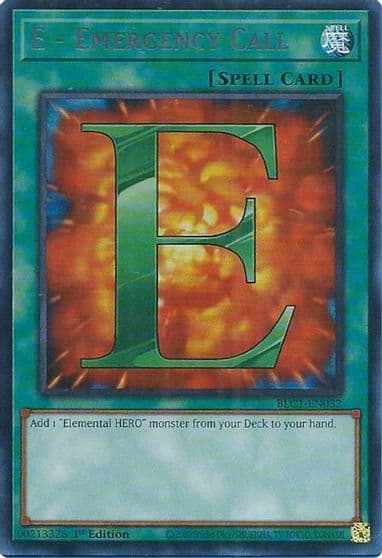 E Emergency Call Silver Battles of Legend: Chapter 1 Yu-Gi-Oh! card