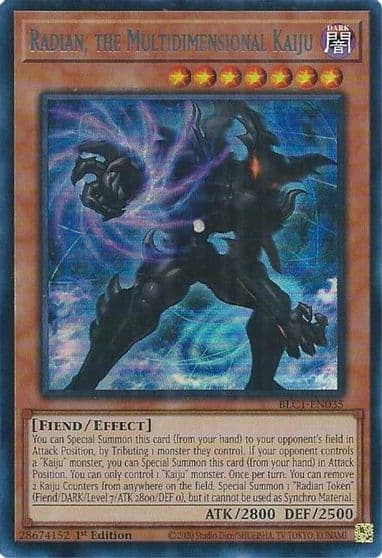 Radian the Multidimensional Kaiju Silver Battles of Legend: Chapter 1 Yu-Gi-Oh! card