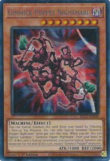 Gimmick Puppet Nightmare Silver Battles of Legend: Chapter 1 Yu-Gi-Oh! card