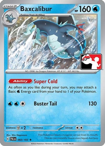 Baxcalibur Prize Pack Series Cards Pokemon card