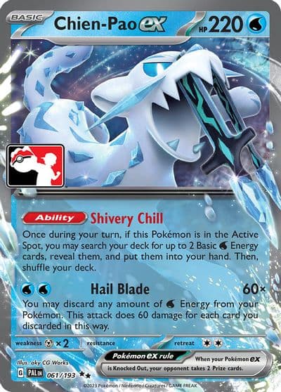 Chien-Pao ex Prize Pack Series Cards Pokemon card