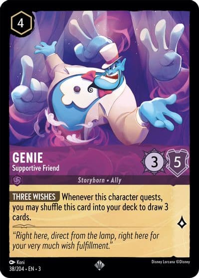 Genie Supportive Friend Into the Inklands Lorcana card