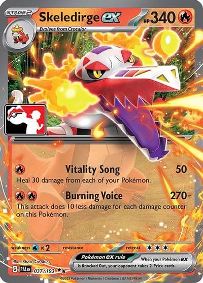 Skeledirge ex Prize Pack Series Cards Pokemon card