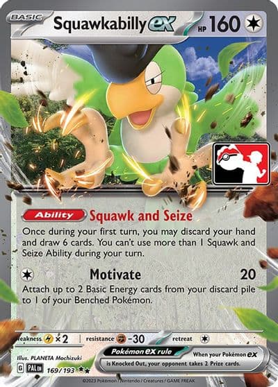 Squawkabilly ex Prize Pack Series Cards Pokemon card