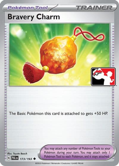 Bravery Charm Prize Pack Series Cards Pokemon card