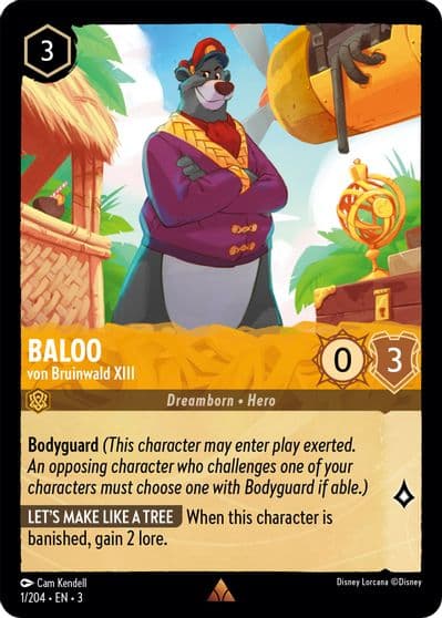 Baloo von Bruinwald XIII Into the Inklands Lorcana card