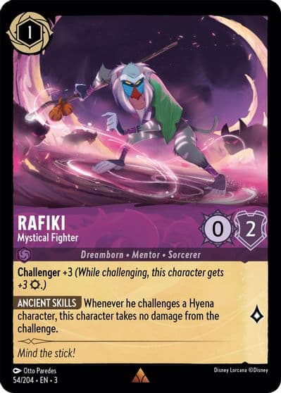 Rafiki Mystical Fighter Into the Inklands Lorcana card