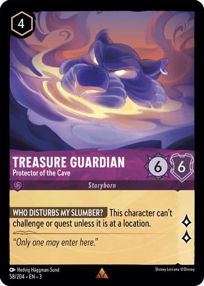 Treasure Guardian Protector of the Cave Into the Inklands Lorcana card