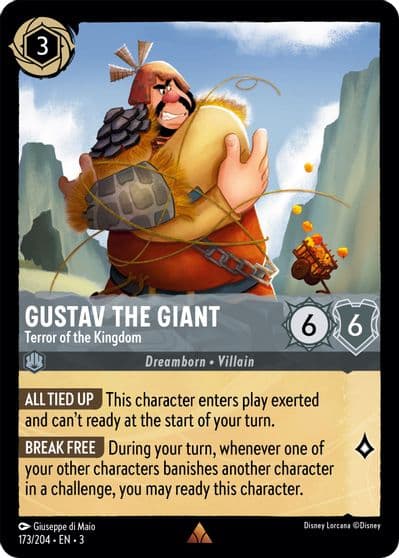 Gustav the Giant Terror of the Kingdom Into the Inklands Lorcana card