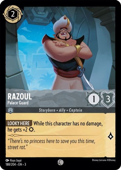Razoul Palace Guard Into the Inklands Lorcana card
