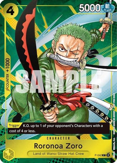 Roronoa Zoro Event Pack Vol 3 One Piece Promotion Cards One Piece card