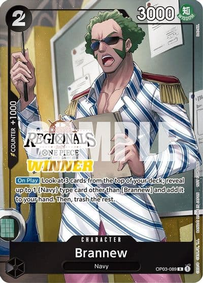 Brannew Online Regional 2024 Winner One Piece Promotion Cards One Piece card