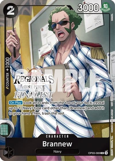 Brannew Offline Regional 2024 Finalist One Piece Promotion Cards One Piece card