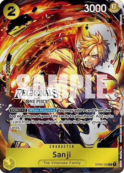 Sanji Offline Regional 2024 Participant One Piece Promotion Cards One Piece card