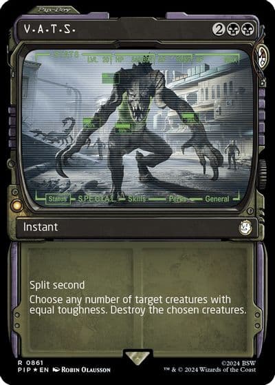 VATS Showcase Surge Foil Universes Beyond: Fallout Magic card