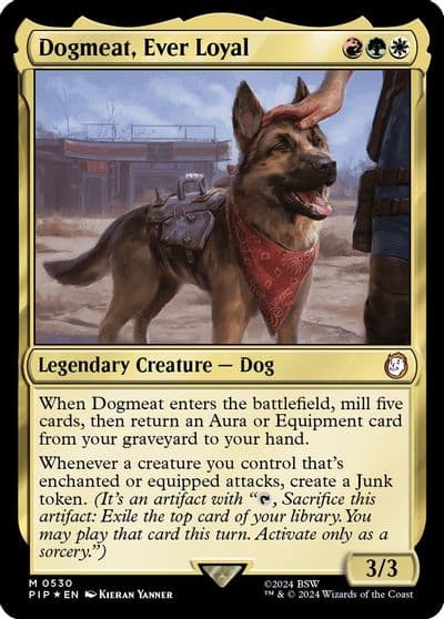 Dogmeat Ever Loyal Surge Foil Universes Beyond: Fallout Magic card