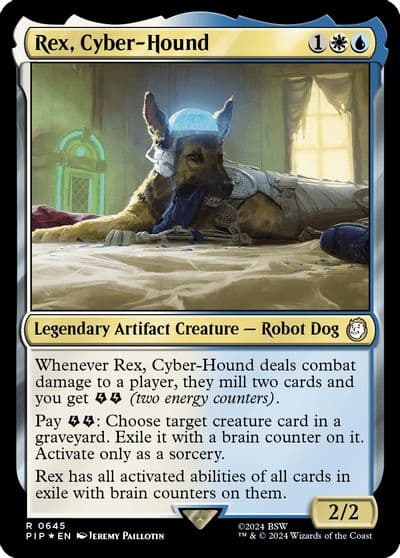 Rex Cyber Hound Surge Foil Universes Beyond: Fallout Magic card