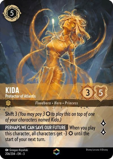 Kida Protector of Atlantis Enchanted Into the Inklands Lorcana card
