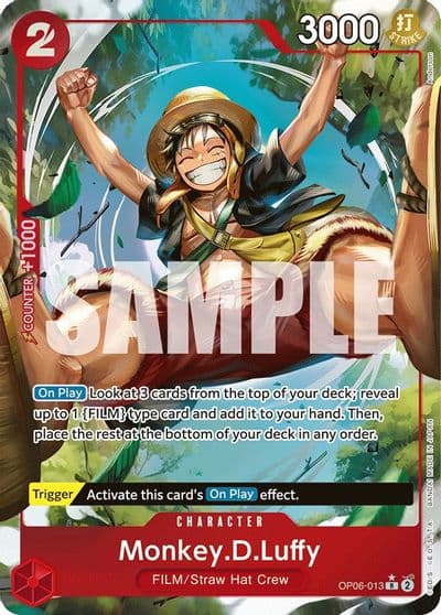 MonkeyDLuffy Alternate Art Wings of the Captain One Piece card
