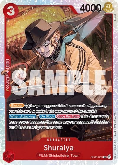 Shuraiya Wings of the Captain One Piece card