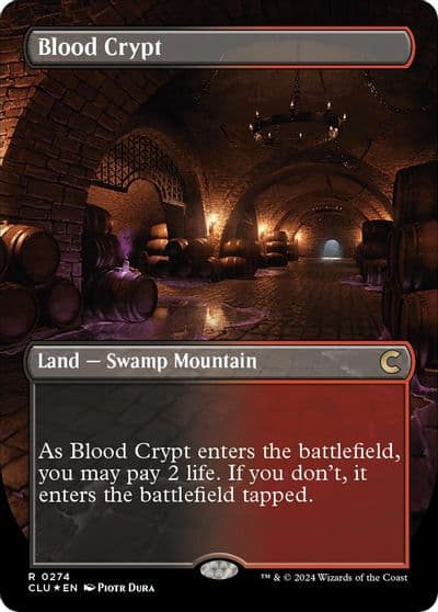 Blood Crypt Borderless Ravnica: Clue Edition Magic card