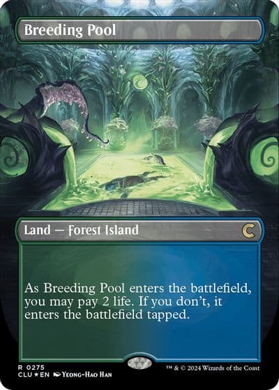 Breeding Pool Borderless Ravnica: Clue Edition Magic card
