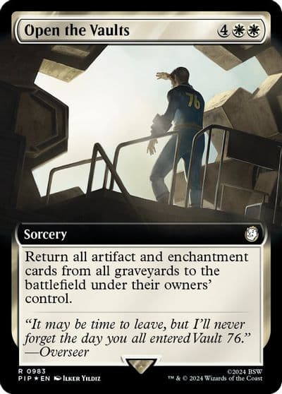 Open the Vaults Extended Art Surge Foil Universes Beyond: Fallout Magic card