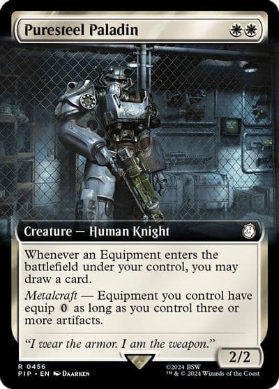 Puresteel Paladin Extended Art Universes Beyond: Fallout Magic card