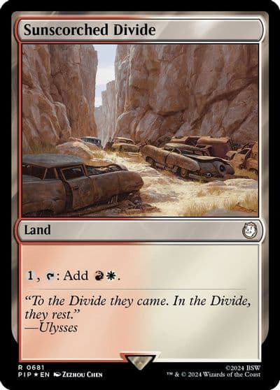 Sunscorched Divide Surge Foil Universes Beyond: Fallout Magic card