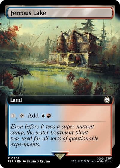 Ferrous Lake Extended Art Surge Foil Universes Beyond: Fallout Magic card