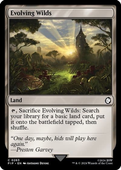 Evolving Wilds Universes Beyond: Fallout Magic card