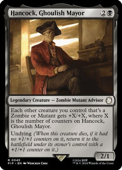 Hancock Ghoulish Mayor Universes Beyond: Fallout Magic card