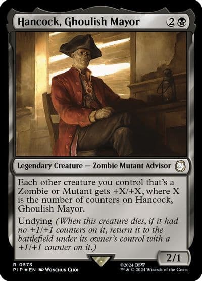 Hancock Ghoulish Mayor Surge Foil Universes Beyond: Fallout Magic card