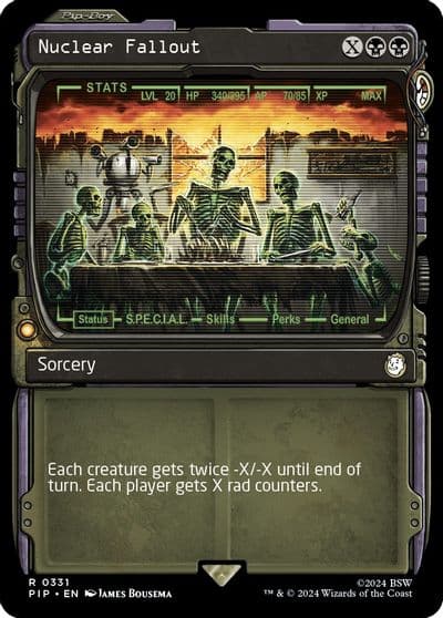 Nuclear Fallout Showcase Universes Beyond: Fallout Magic card