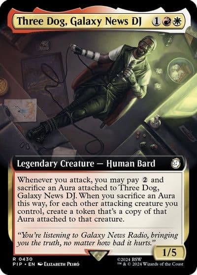 Three Dog Galaxy News DJ Extended Art Universes Beyond: Fallout Magic card