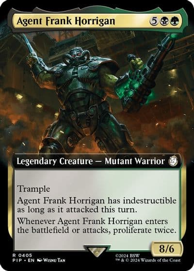 Agent Frank Horrigan Extended Art Universes Beyond: Fallout Magic card