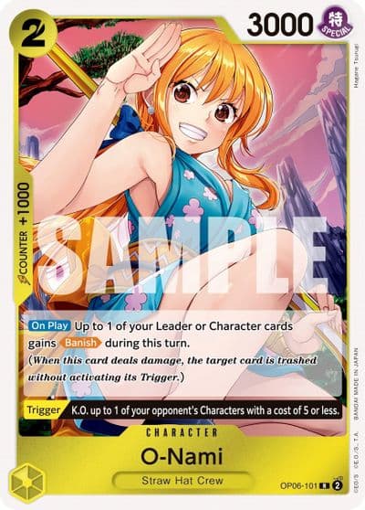 O Nami Wings of the Captain One Piece card