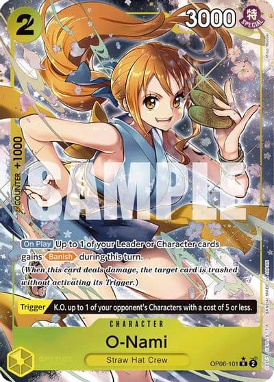 O Nami Alternate Art Wings of the Captain One Piece card