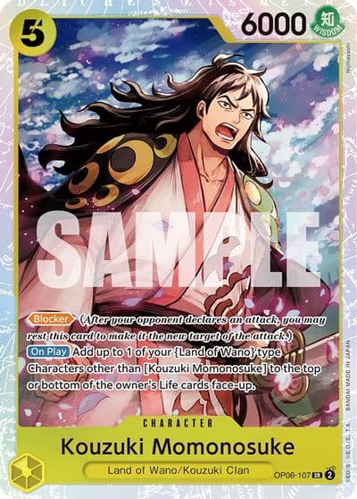 Kouzuki Momonosuke Wings of the Captain One Piece card