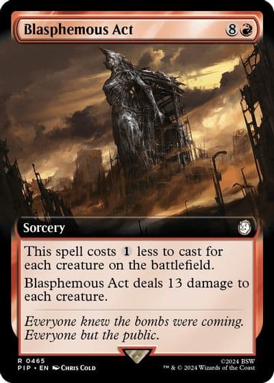Blasphemous Act Extended Art Universes Beyond: Fallout Magic card