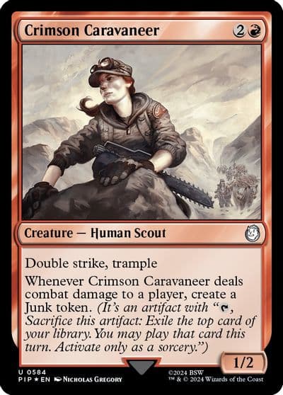 Crimson Caravaneer Surge Foil Universes Beyond: Fallout Magic card