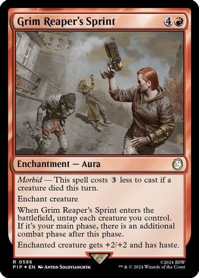 Grim Reapers Sprint Surge Foil Universes Beyond: Fallout Magic card