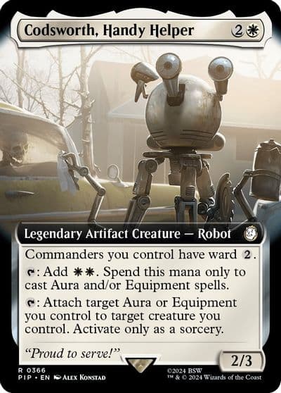 Codsworth Handy Helper Extended Art Universes Beyond: Fallout Magic card