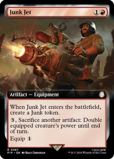 Junk Jet Extended Art Universes Beyond: Fallout Magic card