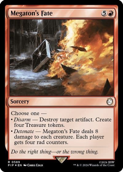 Megatons Fate Surge Foil Universes Beyond: Fallout Magic card