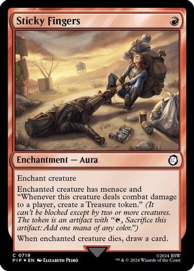Sticky Fingers Surge Foil Universes Beyond: Fallout Magic card